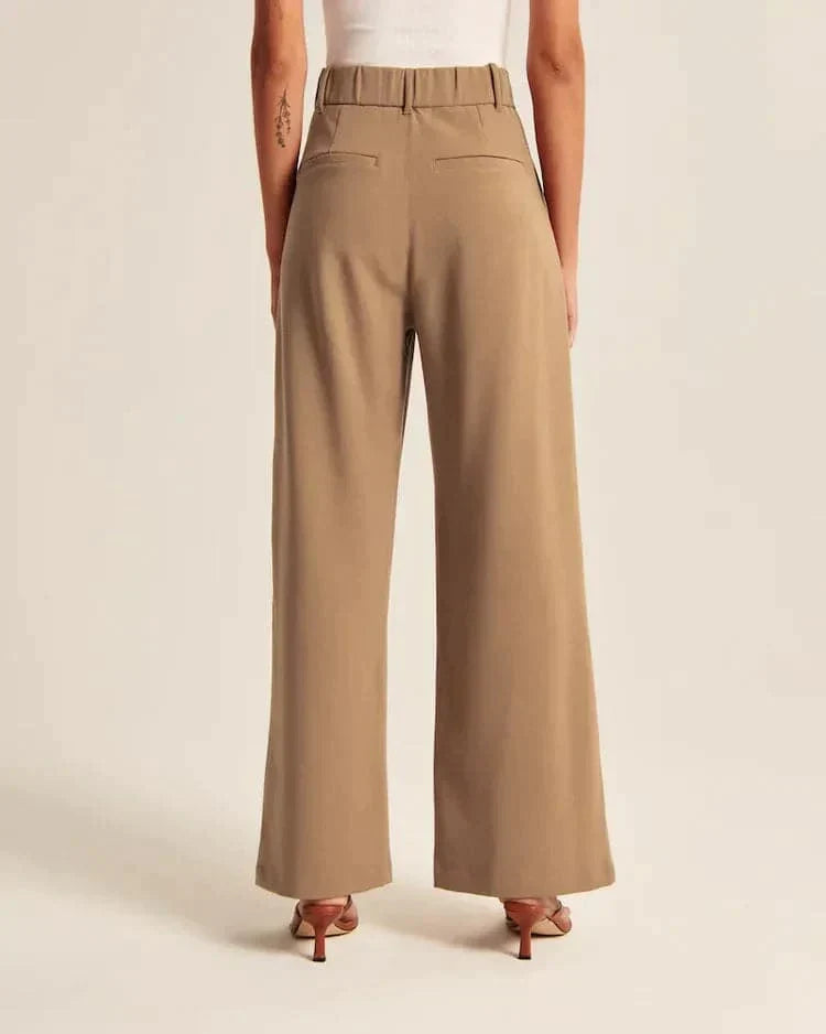 Saskia | High Waist Wide Leg Trousers