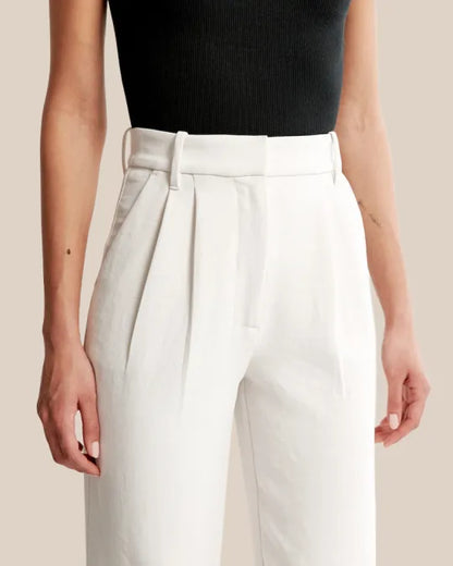 Saskia | High Waist Wide Leg Trousers