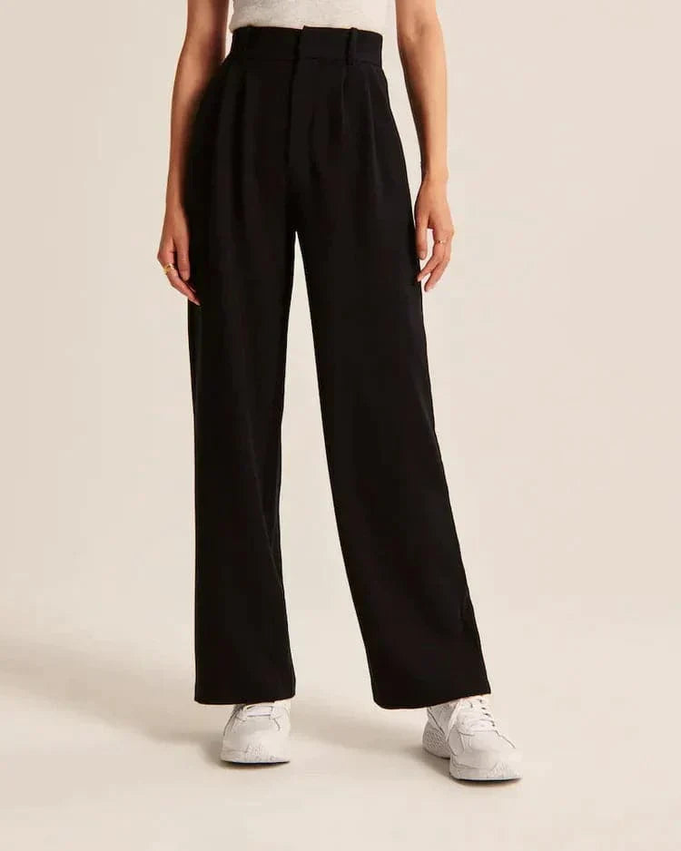 Saskia | High Waist Wide Leg Trousers