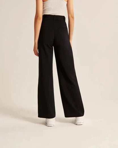 Saskia | High Waist Wide Leg Trousers