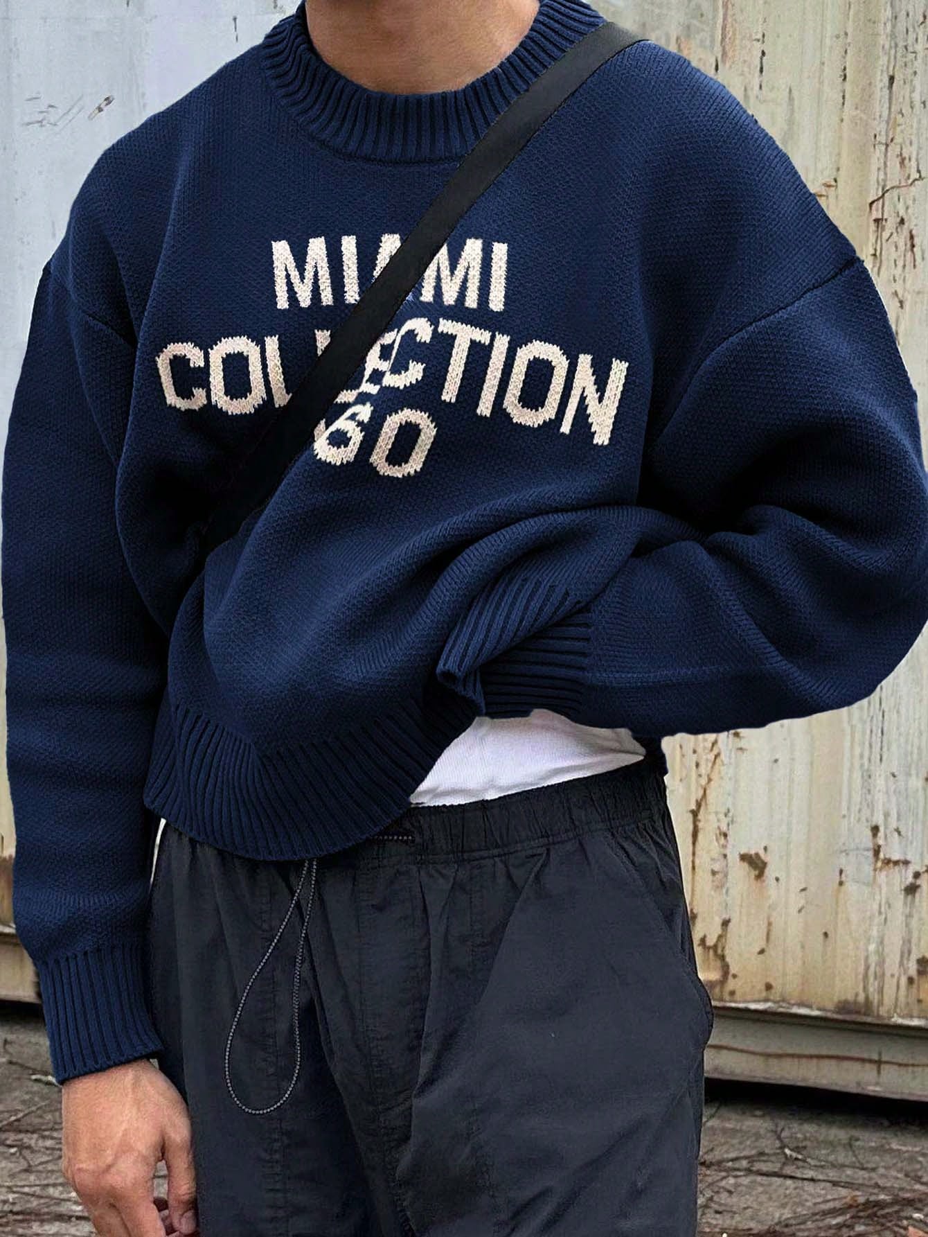 Sem | Men's American street style knitted jumper with round neck
