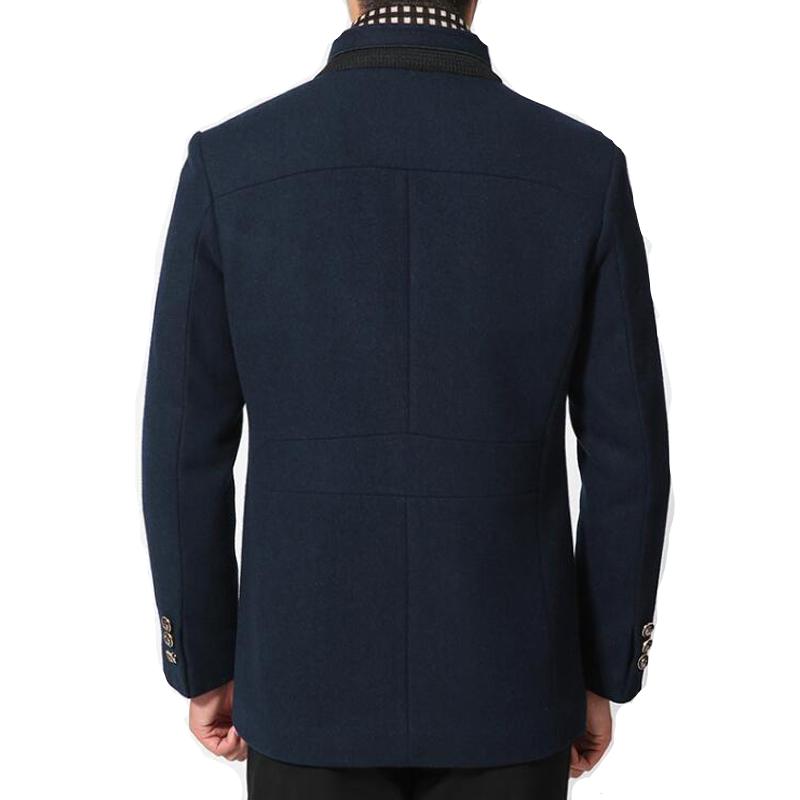 Sjoerd | Wool Cashmere Removable Scarf Coat for Men