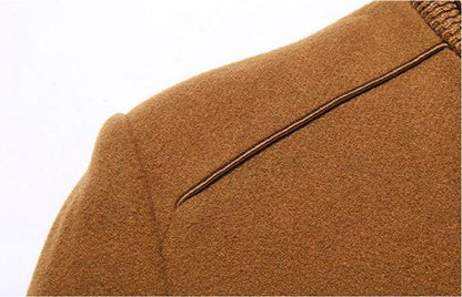 Sjoerd | Wool Cashmere Removable Scarf Coat for Men
