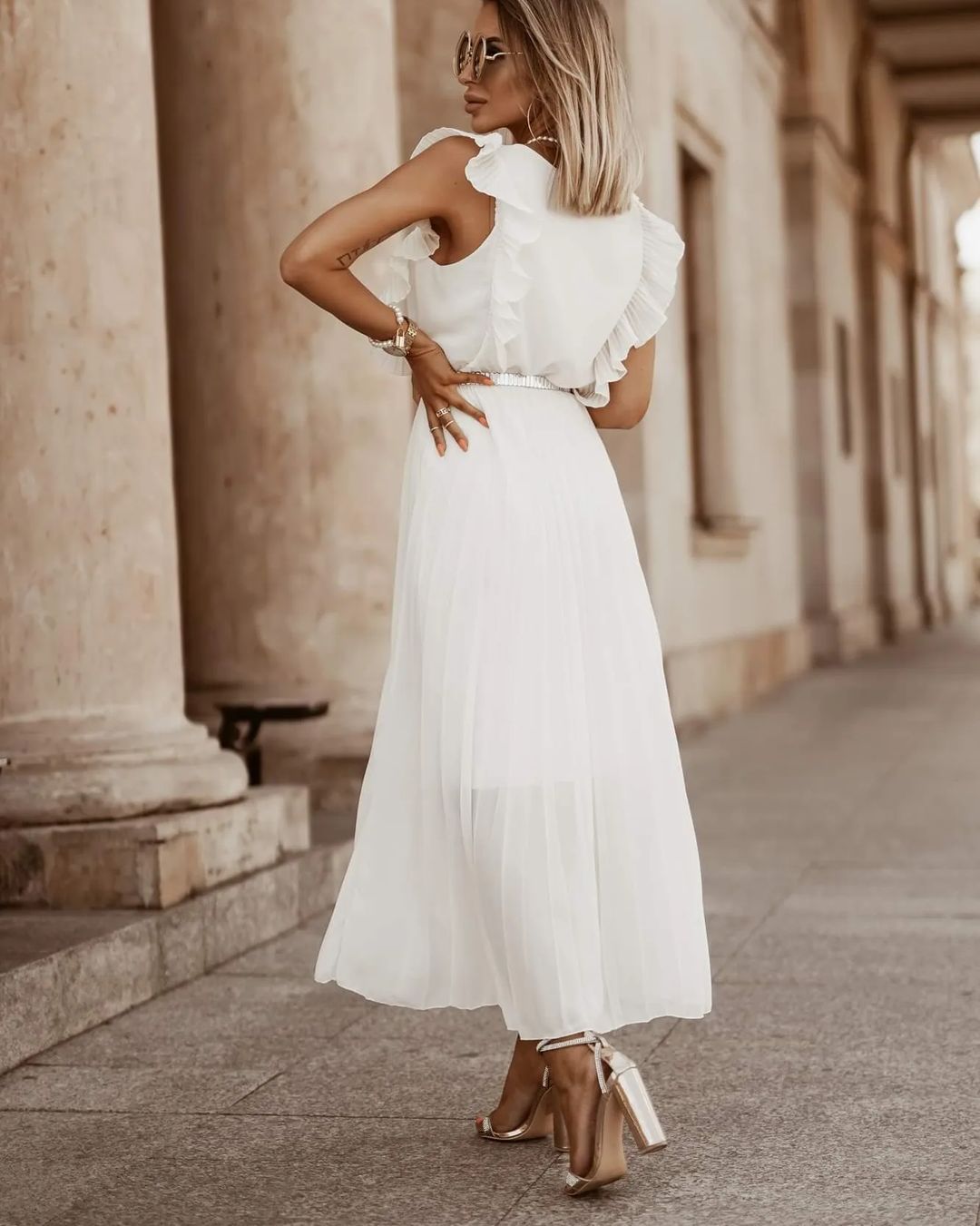Sofia | Maxi Pleated Dress