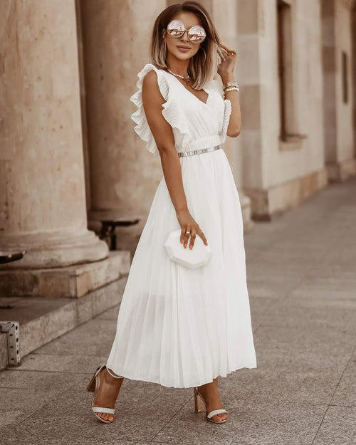 Sofia | Maxi Pleated Dress