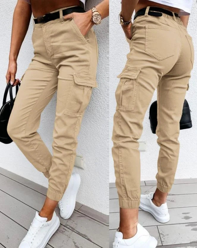 Sofie | High-Waisted Cargo Trousers