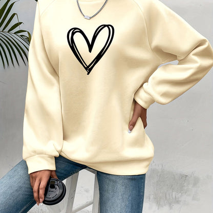 Sophie | Casual sweatshirt with heart print