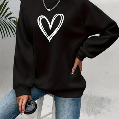Sophie | Casual sweatshirt with heart print