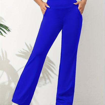 Sophie | Plain Coloured Casual Yoga Trousers