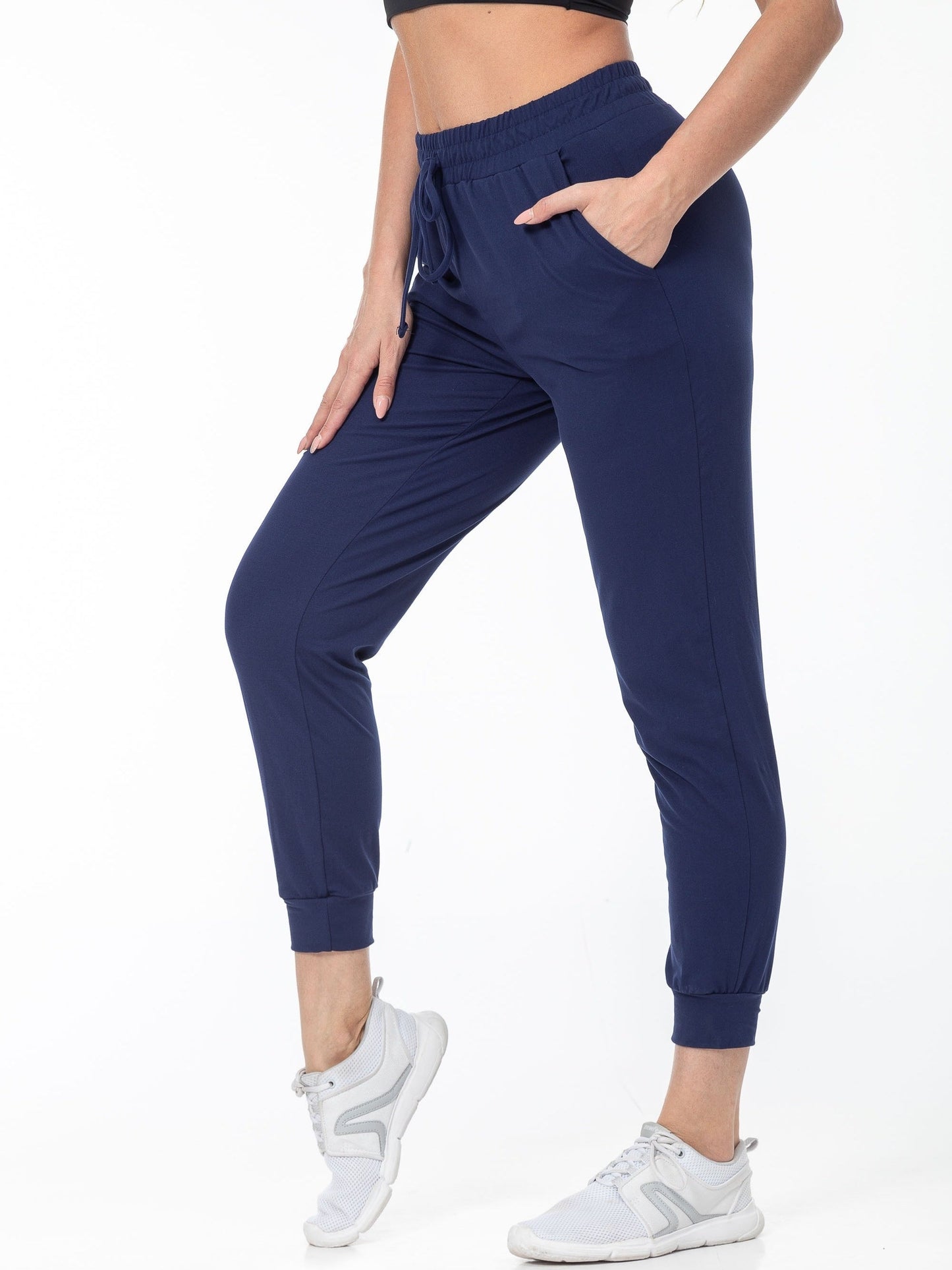 Sophie | Plain Colour Casual Running Trousers with Pocket
