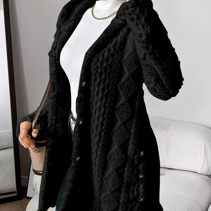 Sophie | Fluffy teddy hoodie coat