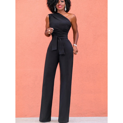 Sophie | Jumpsuit with Wide Legs and Short Sleeves