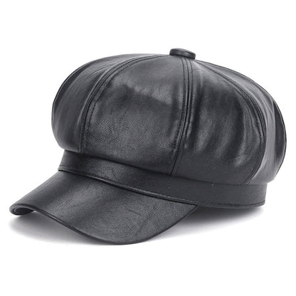Sophie | Stylish Leather Beret
