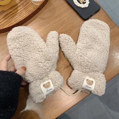 Sophie | Soft & Warm Teddy Mittens