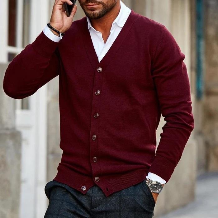 Stef Vest | Casual cardigan for men