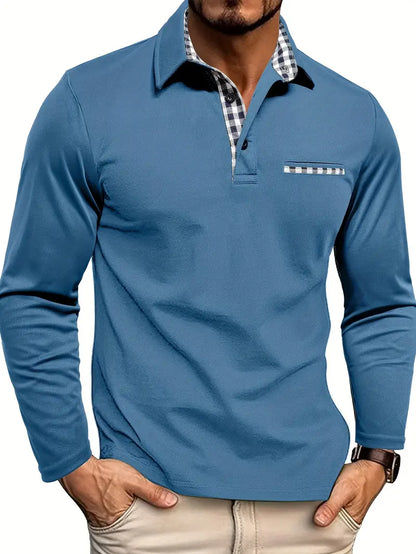 Stefan | Men's Long Sleeve Polo