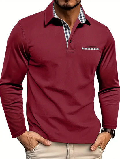 Stefan | Men's Long Sleeve Polo