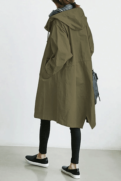Stella | The Windbreaker with Buttons and Hood for Women