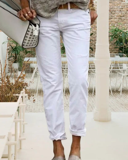 Stylish Casual Plain Colour Trousers