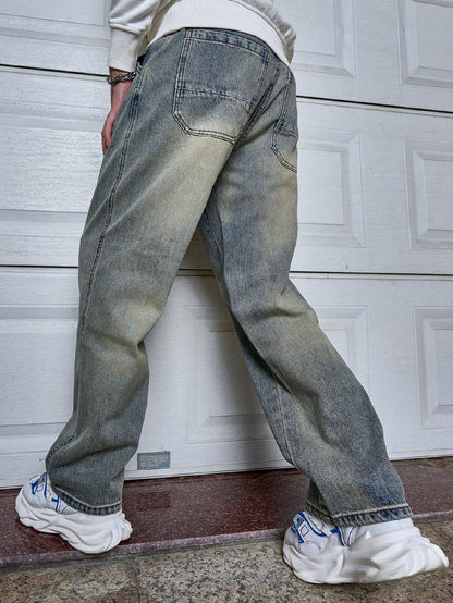 Sven | Dark Blue Men's Straight-Fit Jeans