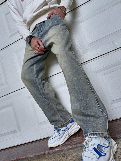 Sven | Dark Blue Men's Straight-Fit Jeans