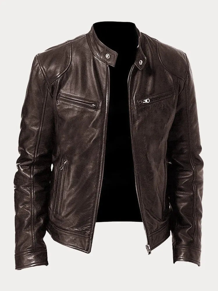 Sven | Stylish Leather Biker Jacket in Multiple Colours