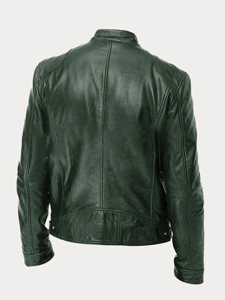 Sven | Stylish Leather Biker Jacket in Multiple Colours