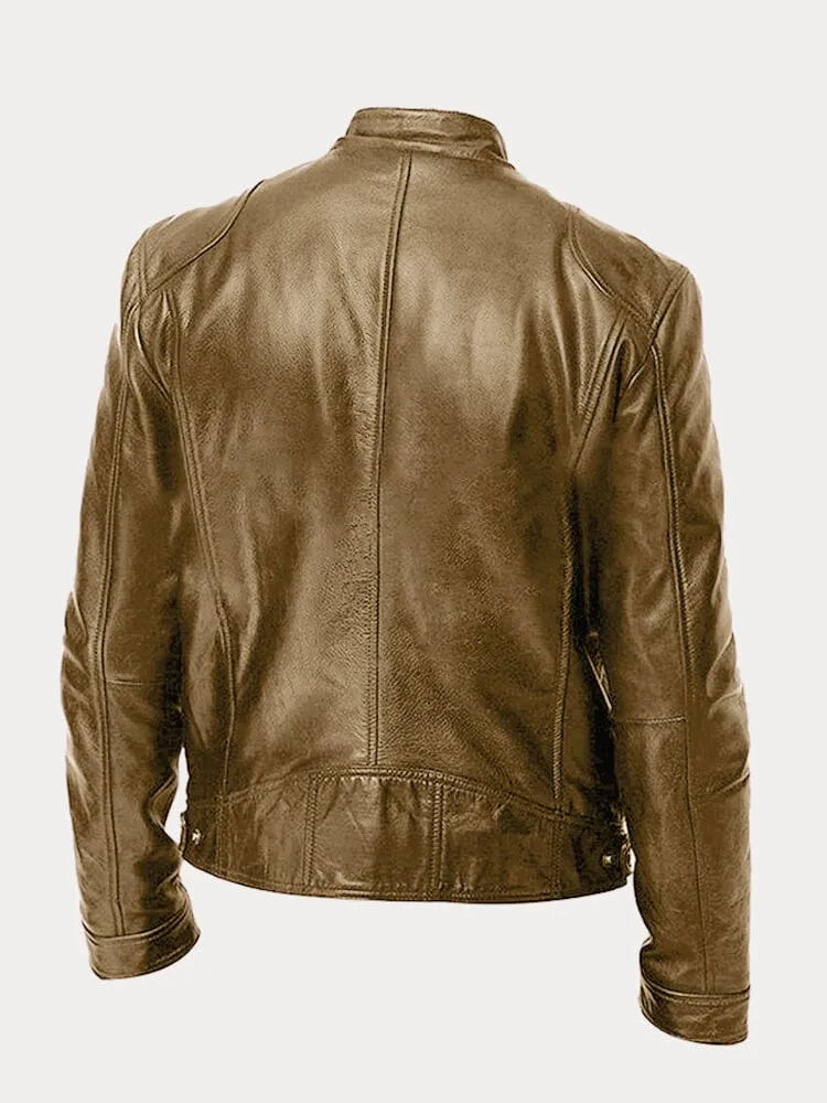 Sven | Stylish Leather Biker Jacket in Multiple Colours