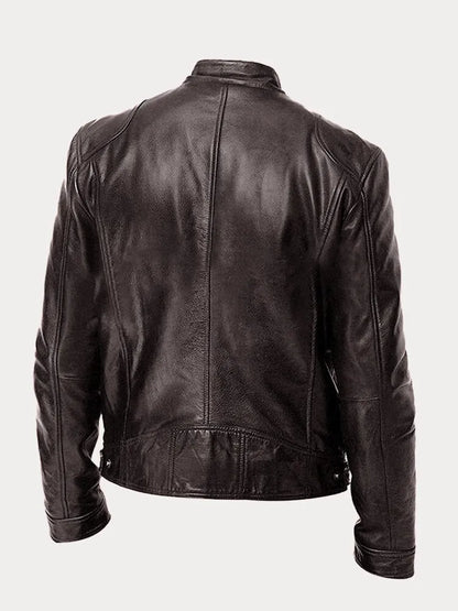 Sven | Stylish Leather Biker Jacket in Multiple Colours