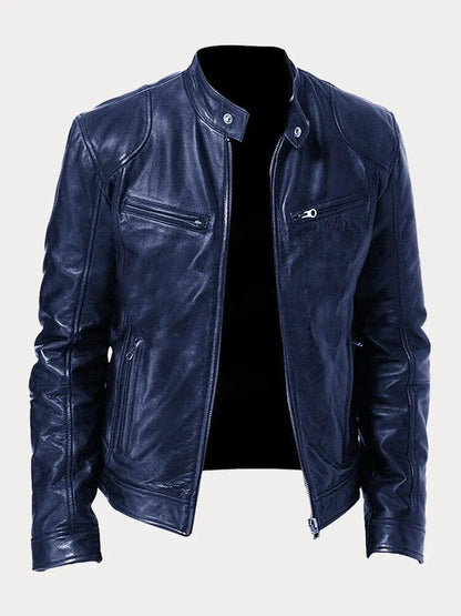 Sven | Stylish Leather Biker Jacket in Multiple Colours