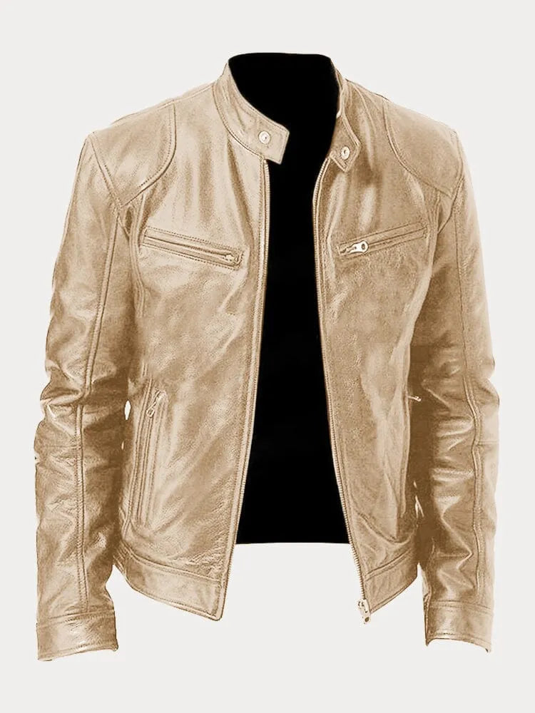 Sven | Stylish Leather Biker Jacket in Multiple Colours