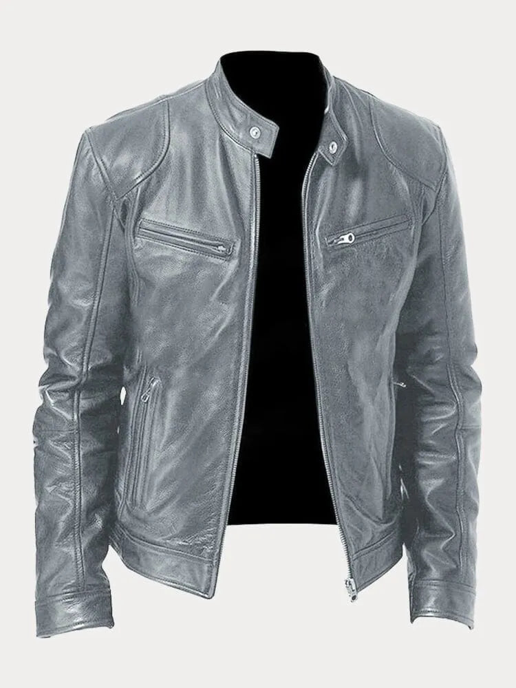 Sven | Stylish Leather Biker Jacket in Multiple Colours