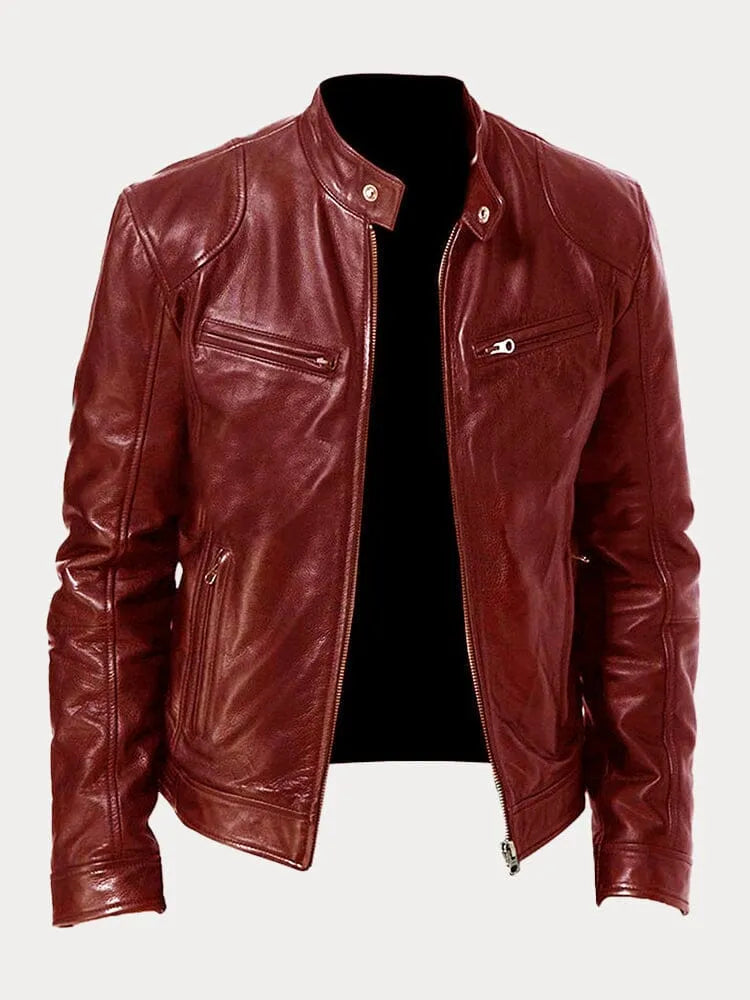 Sven | Stylish Leather Biker Jacket in Multiple Colours