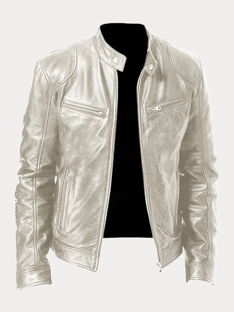 Sven | Stylish Leather Biker Jacket in Multiple Colours