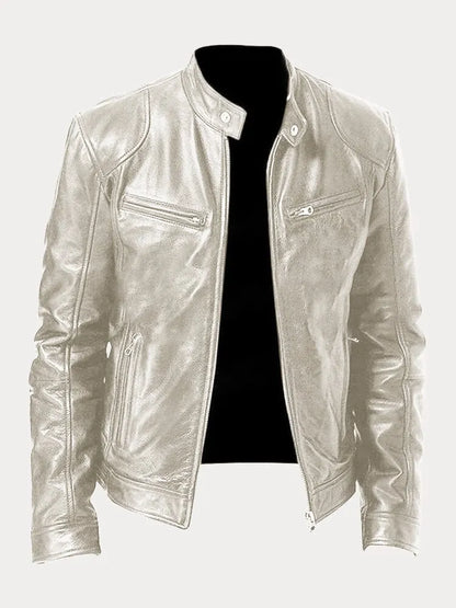 Sven | Stylish Leather Biker Jacket in Multiple Colours