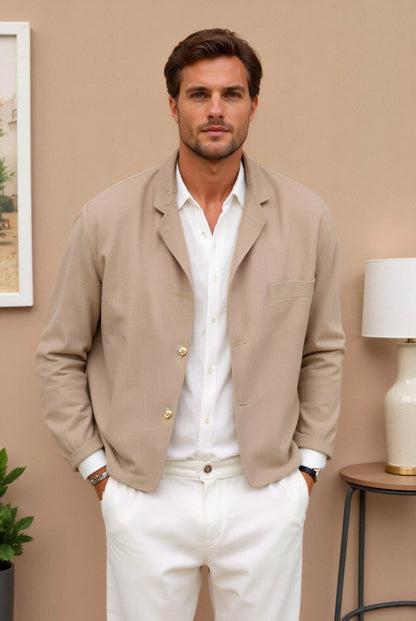 Teun | Casual versatile suit jacket with lapel collar