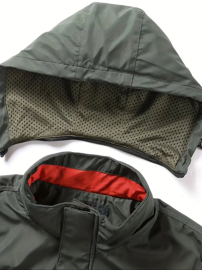 Thijs | Men's outdoor sports jacket with detachable hood