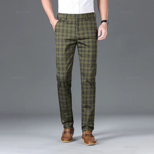 Thijs | Classic Checked Men's Trousers
