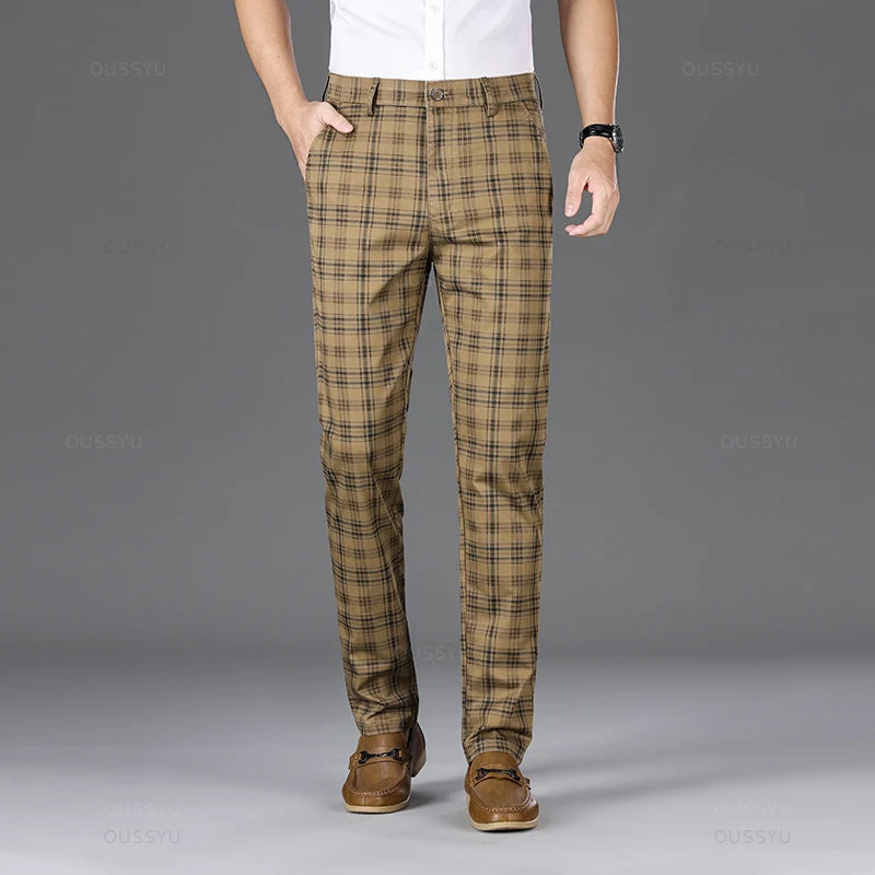 Thijs | Classic Checked Men's Trousers