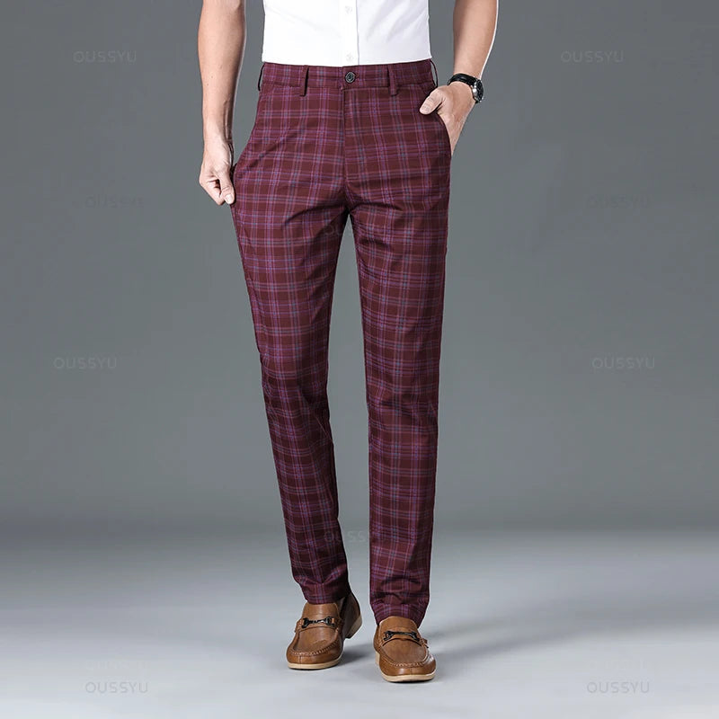 Thijs | Classic Checked Men's Trousers