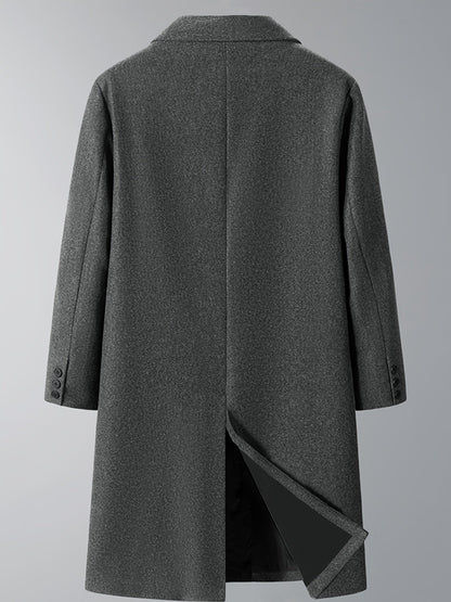 Thijs | Warm Men's Double Winter Coat with Pockets