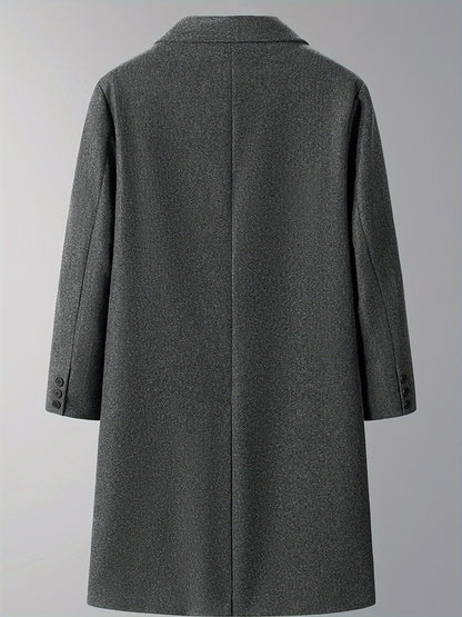 Thijs | Warm Men's Double Winter Coat with Pockets