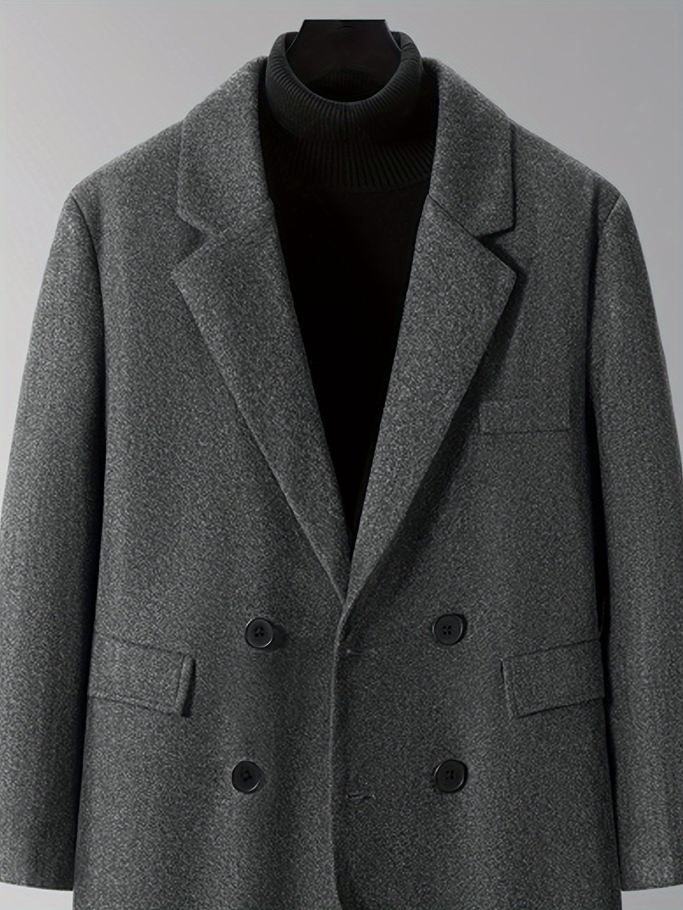 Thijs | Warm Men's Double Winter Coat with Pockets
