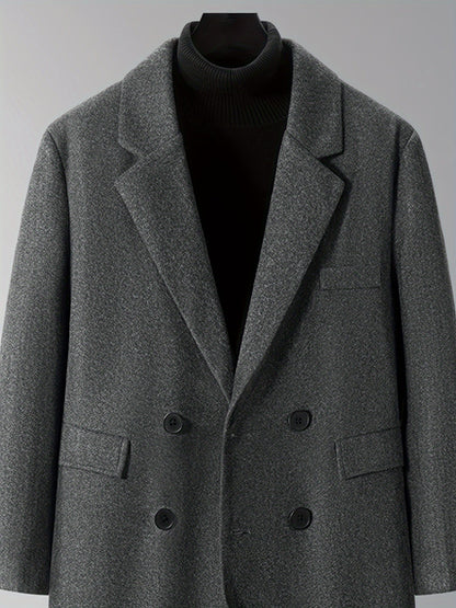 Thijs | Warm Men's Double Winter Coat with Pockets