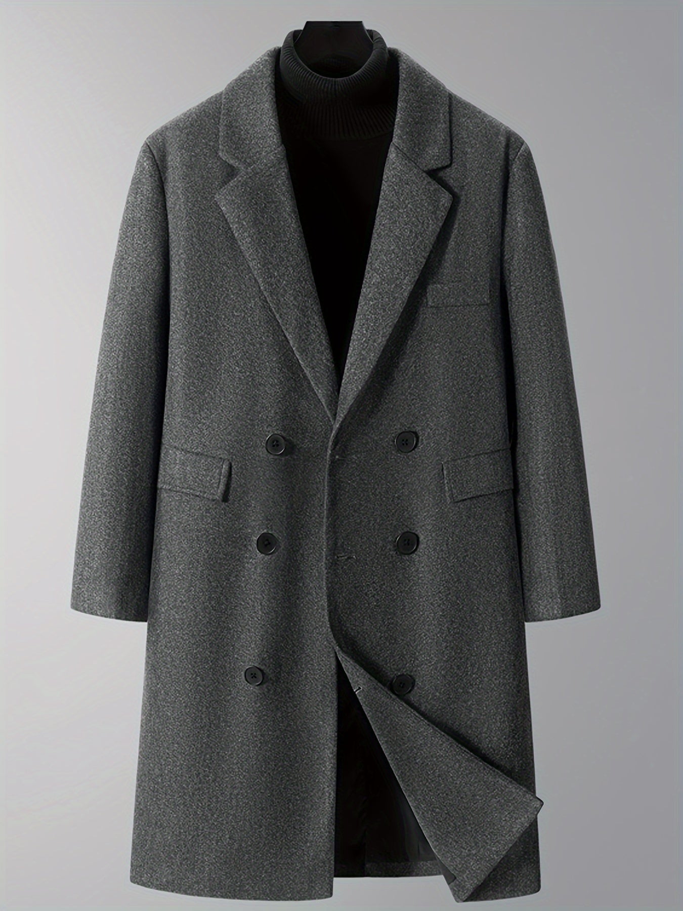Thijs | Warm Men's Double Winter Coat with Pockets