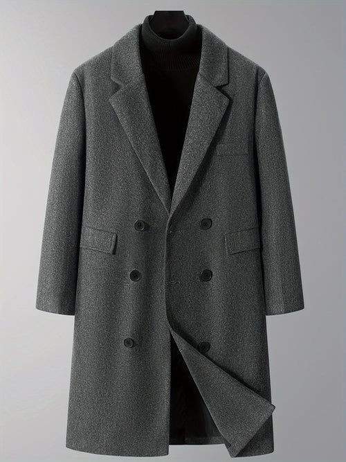 Thijs | Warm Men's Double Winter Coat with Pockets