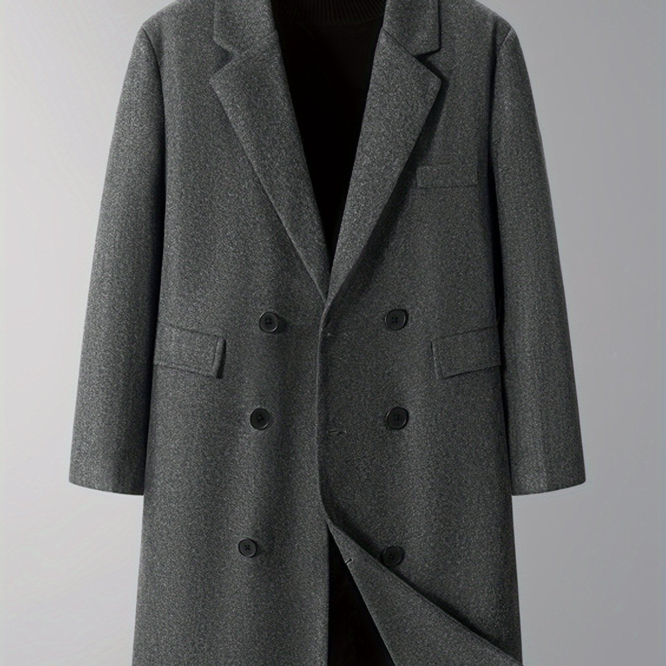 Thijs | Warm Men's Double Winter Coat with Pockets