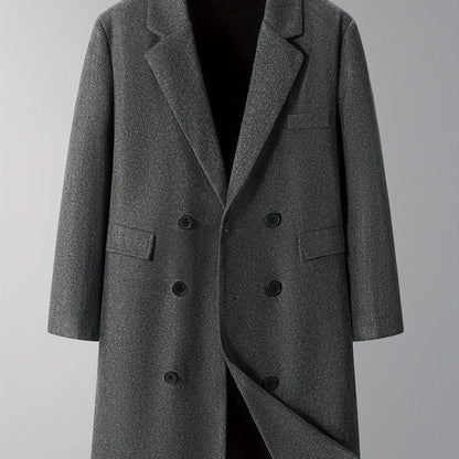 Thijs | Warm Men's Double Winter Coat with Pockets