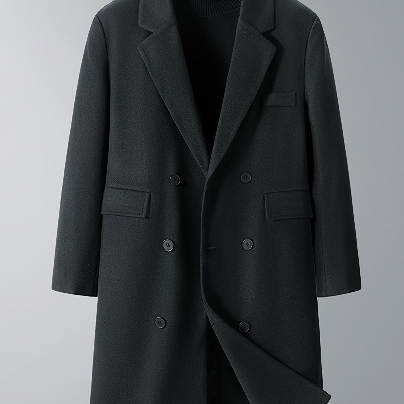 Thijs | Warm Men's Double Winter Coat with Pockets