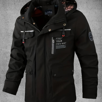 Thijs | Waterproof & windproof men's softshell jacket with hood and multiple pockets